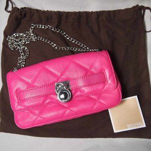 Michael Kors Quilted Pink Leather Handbag